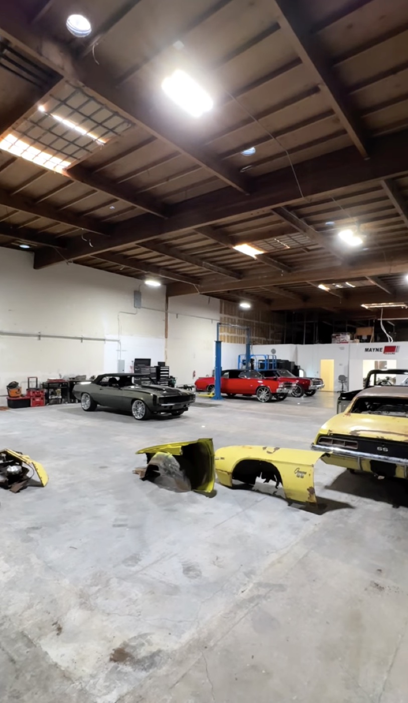 Mayne Designs shop floor with builds